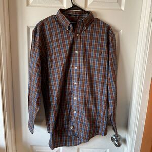 Lands’ End Men’s Button Up Shirt Men’s Size 16-33 No Iron Button Up Long Sleeve